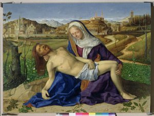 The Pieta (post 1996 restoration) by Giovanni Bellini